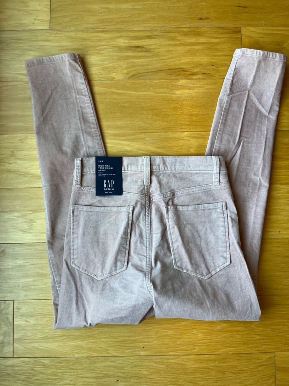 GAP Stretch Corduroy Pants - Blush Pink - Picture 6 of 7